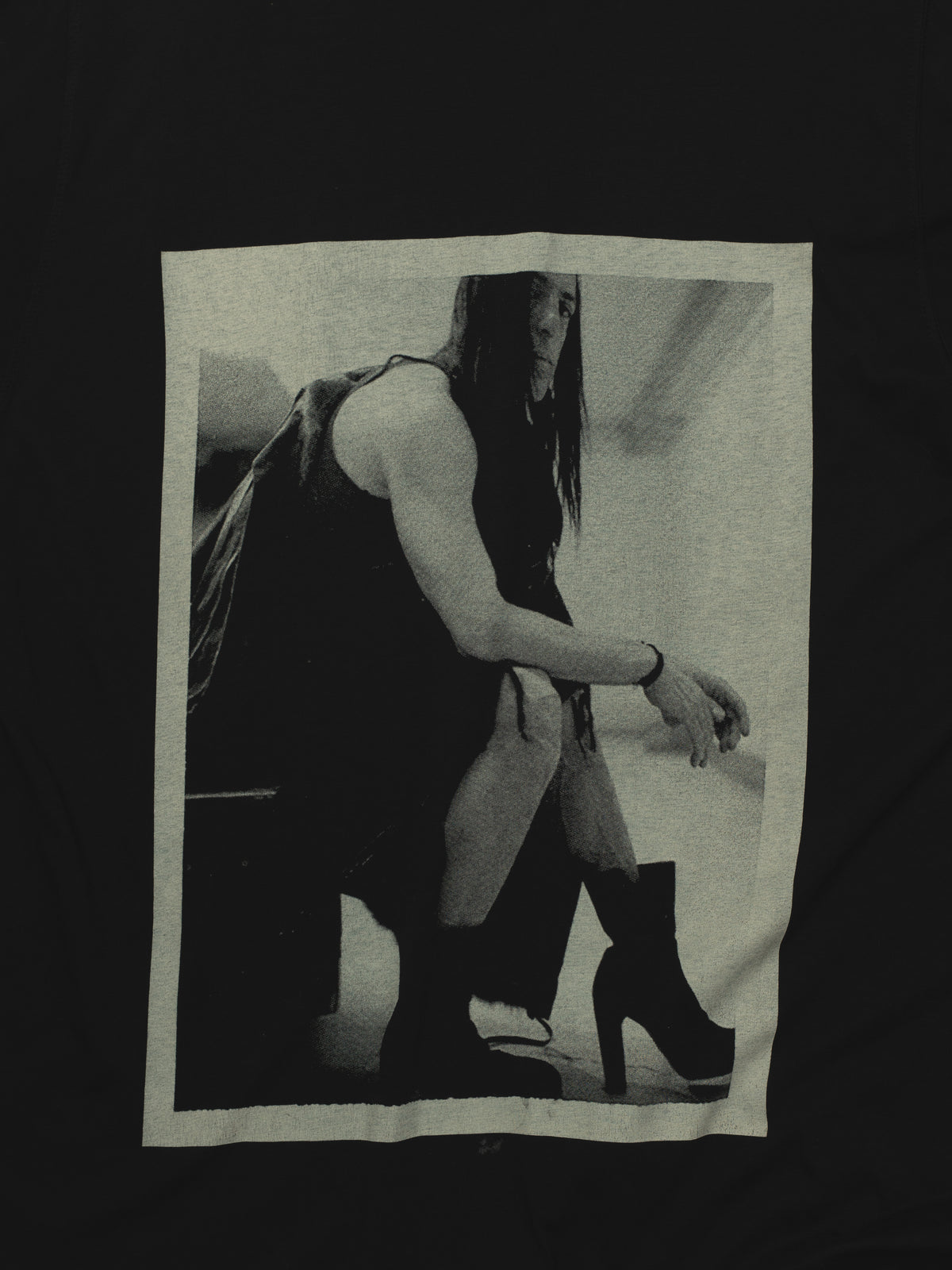 RICK OWENS DRKSHDW LONG SLEEVE LEVEL TEE / GRAPHIC TEE