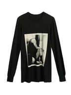 RICK OWENS DRKSHDW LONG SLEEVE LEVEL TEE / GRAPHIC TEE