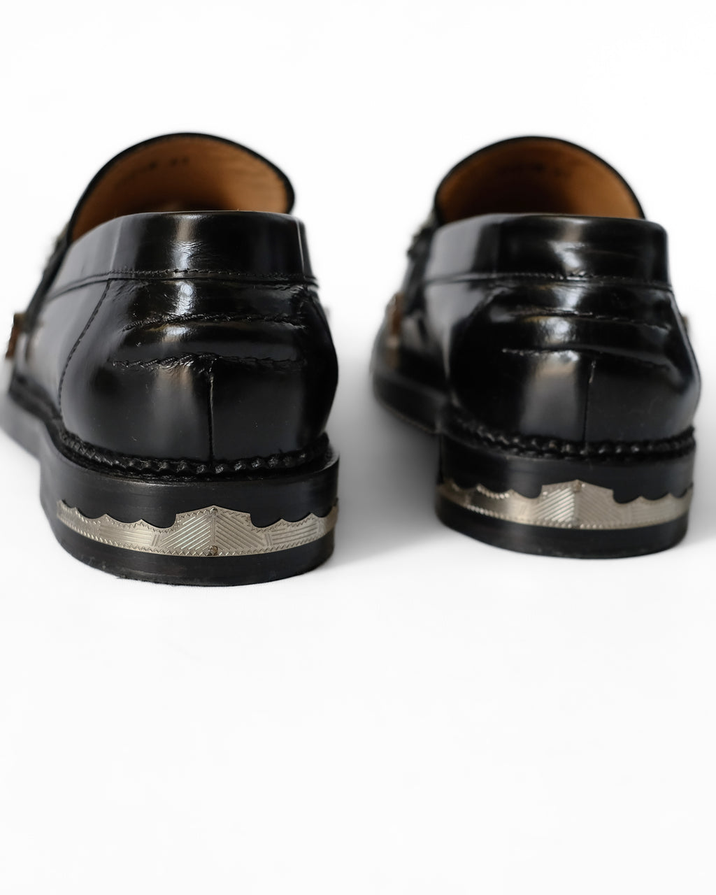 TOGA VIRILIS LOGO ENGRAVED LEATHER LOAFER