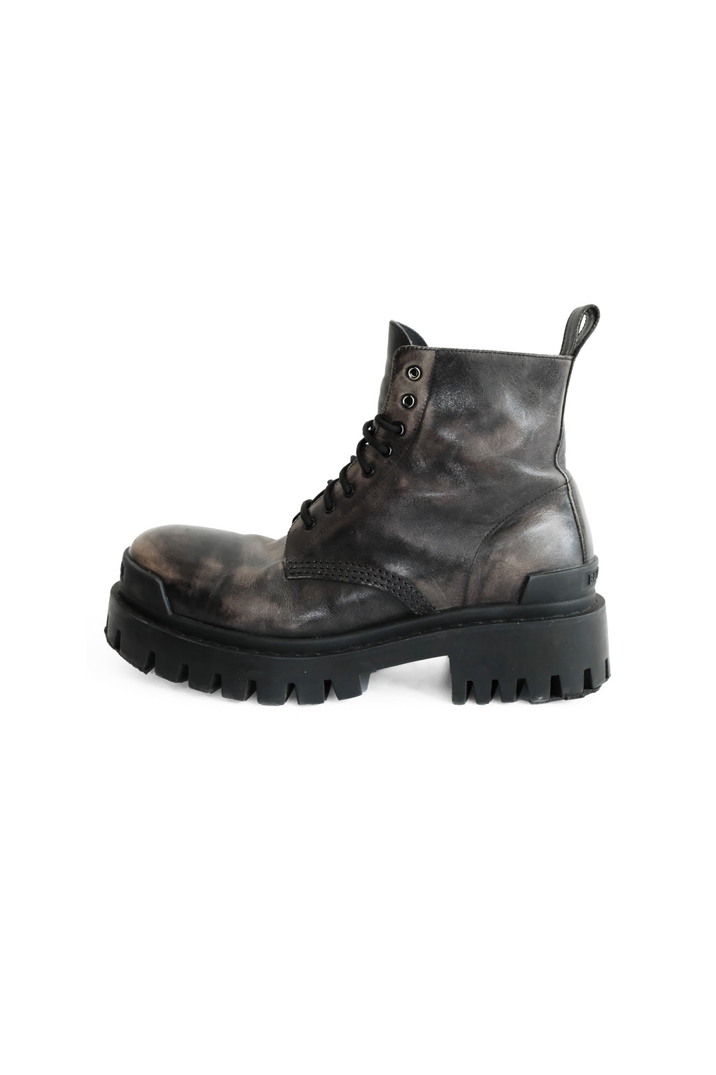 BALENCIAGA STRIKE WORN-OUT EFFECT BOOTS
