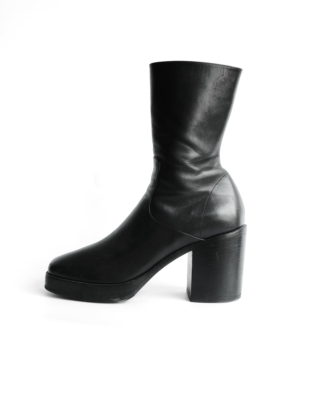 BALENCIAGA HIGH HEELS ZIP SIDED BOOTS F/W 2017