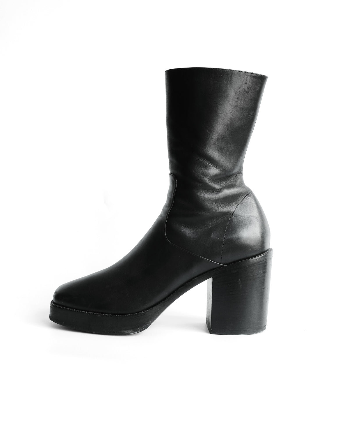 BALENCIAGA HIGH HEELS ZIP SIDED BOOTS F/W 2017