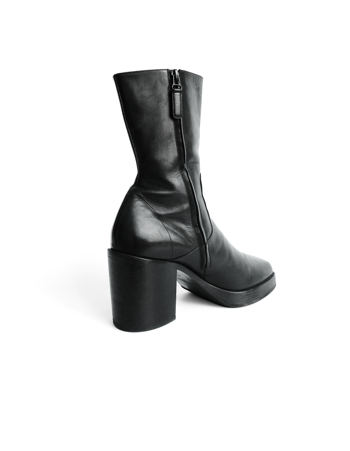 BALENCIAGA HIGH HEELS ZIP SIDED BOOTS F/W 2017