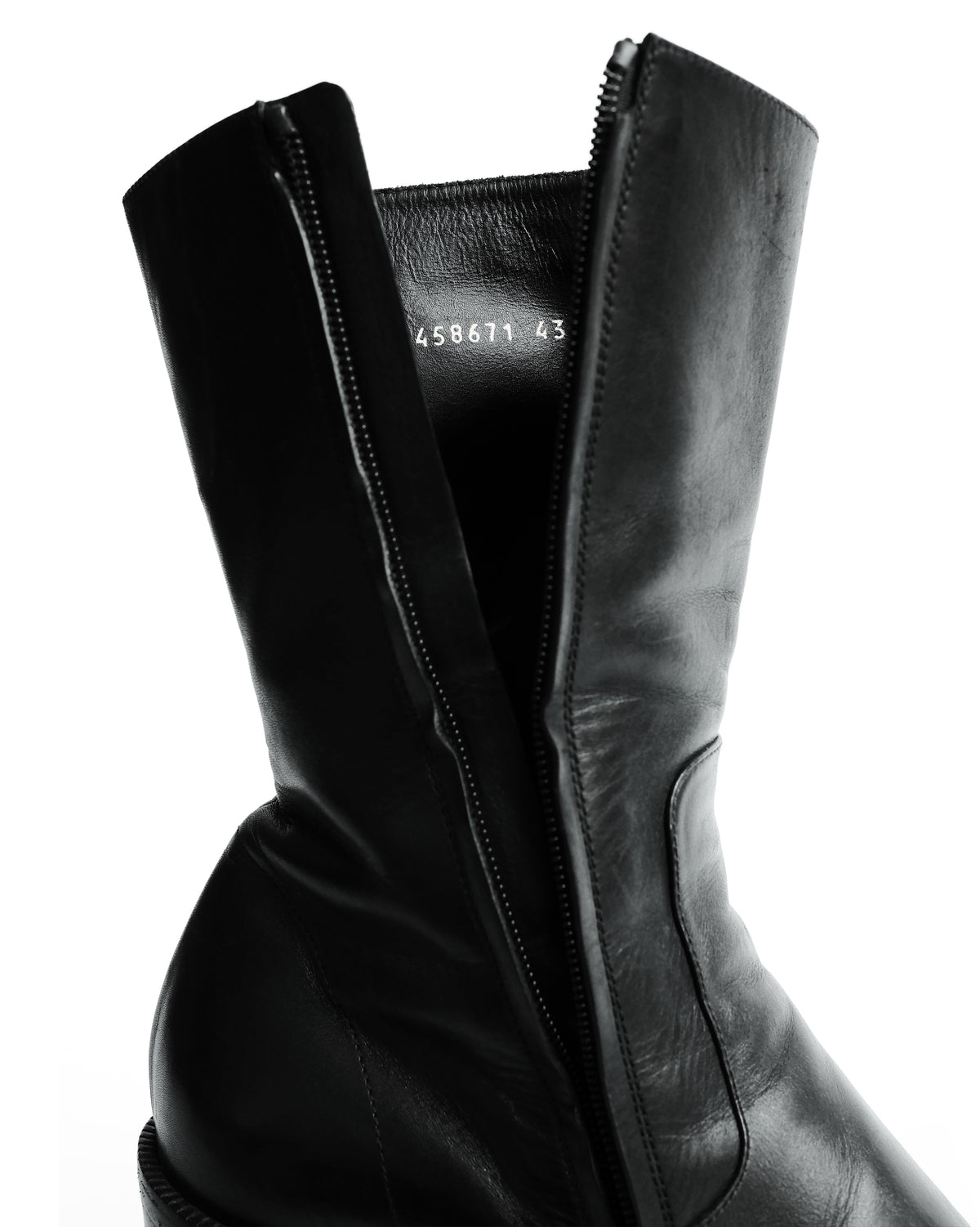 BALENCIAGA HIGH HEELS ZIP SIDED BOOTS F/W 2017