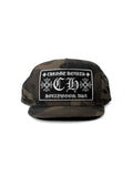 CHROME HEARTS CAMO TRUCKER CAP HOLLYWOOD
