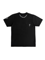 CHROME HEARTS HORSE SHOES NECK LOGO T-SHIRT
