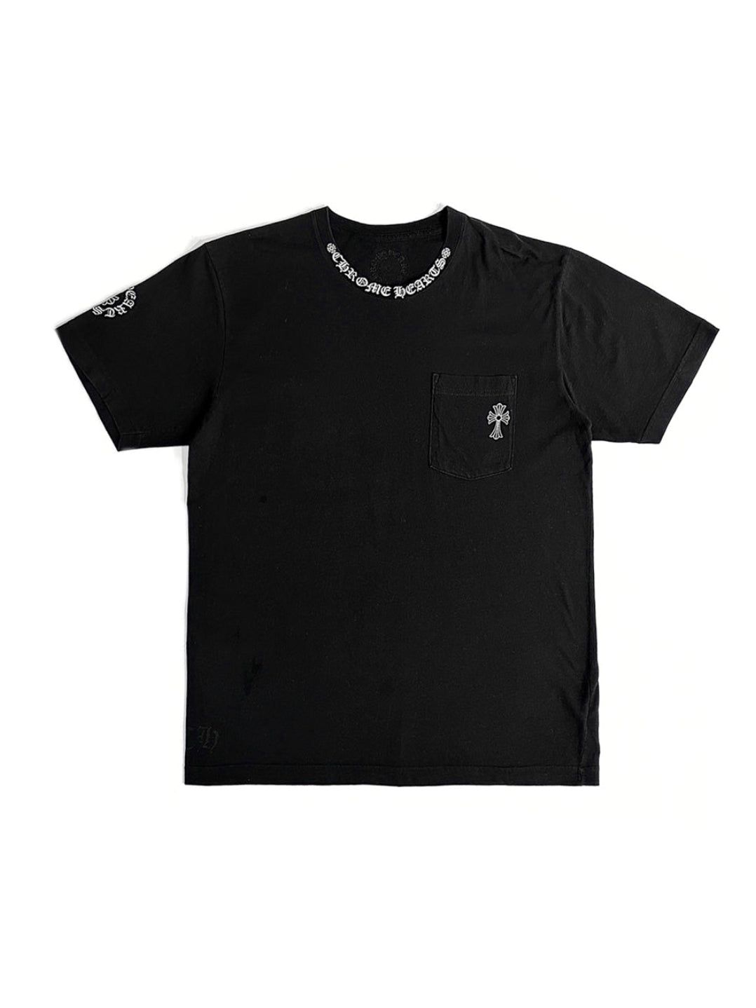 CHROME HEARTS HORSE SHOES NECK LOGO T-SHIRT
