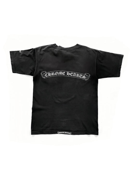 90S VINTAGECHROME HEARTS SCROLL T-SHIRT